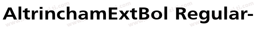 AltrinchamExtBol Regular字体转换